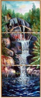 tryptic  painting